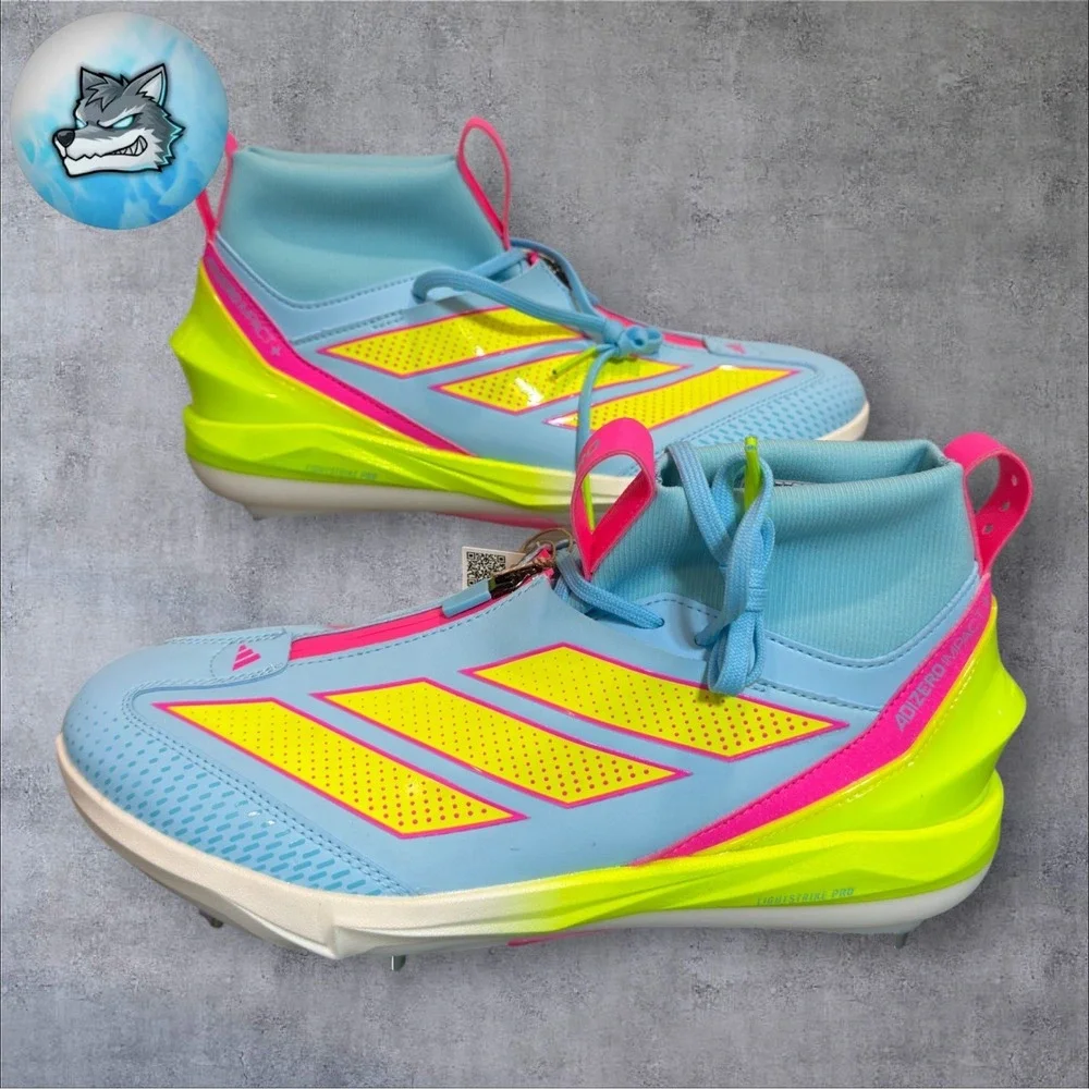 Adidas Adizero Impact+ 2.0 Mid Top Baseball Cleat Metal Mens Size 8 JH6717